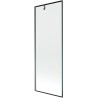 Mexen Next paroi de baignoire 1 volet 70 x 150 cm, cadre noir, métal canon - 895-070-000-00-70-95