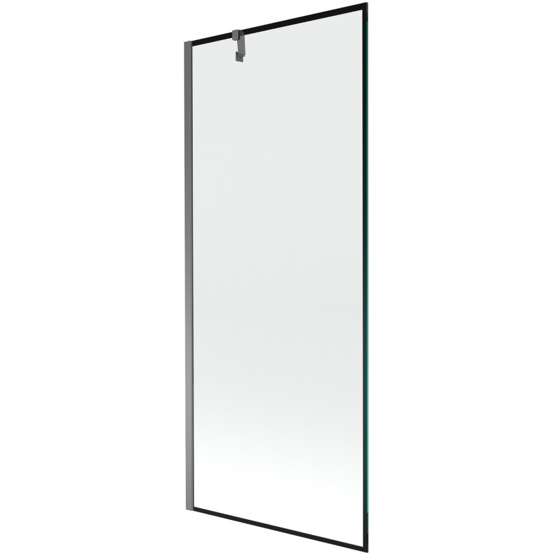 Paroi de baignoire Mexen Next 1 volet 80 x 150 cm, motif noir, gun metal - 895-080-000-00-70-95