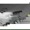 Paroi de baignoire Mexen Next 1 battant 90 x 150 cm, motif noir, gun metal - 895-090-000-00-70-95