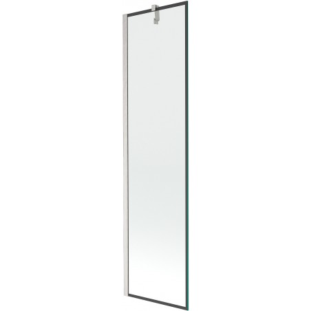 Paroi de bain Mexen Next 1-volet 50 x 150 cm, motif noir, nickel brossé - 895-050-000-00-70-97