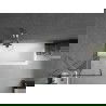 Mexen Next pare-douche à 1 volet 60 x 150 cm, motif noir, nickel brossé - 895-060-000-00-70-97