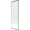 Mexen Next pare-douche de baignoire 1 volet 60 x 150 cm, cadre noir, nickel brossé - 895-060-000-00-70-97