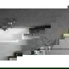 Mexen Next paroi de baignoire 1-volet 70 x 150 cm, motif noir, nickel brossé - 895-070-000-00-70-97