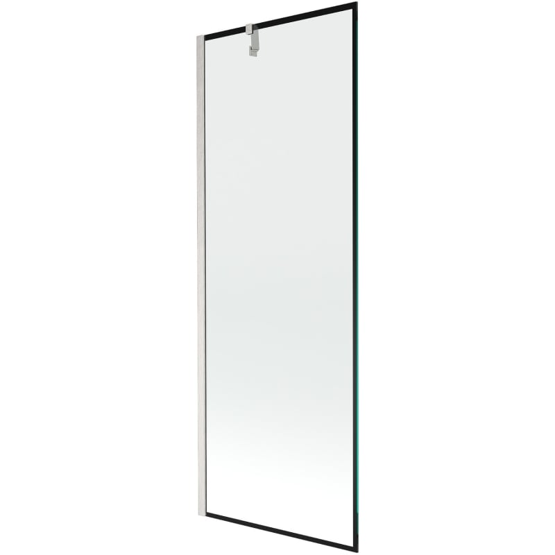 Mexen Next paroi de baignoire 1-volet 70 x 150 cm, cadre noir, nickel brossé - 895-070-000-00-70-97