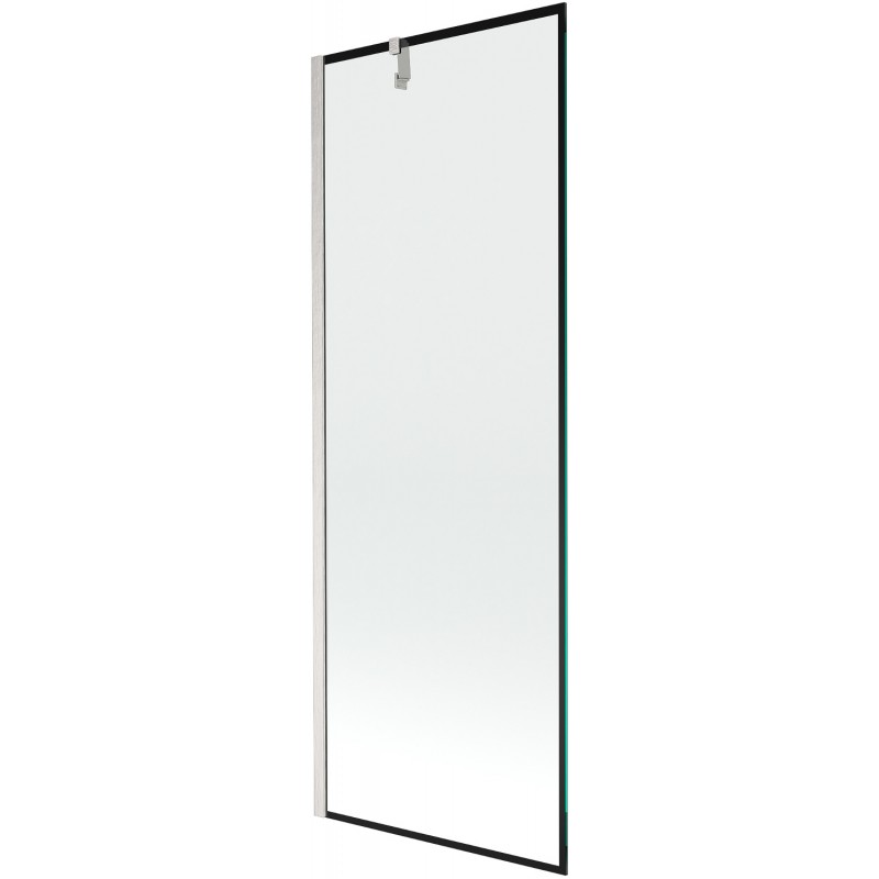 Mexen Next paroi de baignoire 1-volet 70 x 150 cm, motif noir, nickel brossé - 895-070-000-00-70-97