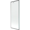 Mexen Next paroi de baignoire 1-volet 70 x 150 cm, cadre noir, nickel brossé - 895-070-000-00-70-97