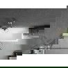 Paroi de baignoire Mexen Next 1-volet 80 x 150 cm, motif noir, nickel brossé - 895-080-000-00-70-97