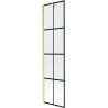 Mexen Next paravent de baignoire à 1 vantail 50 x 150 cm, grille noire, doré brossé - 895-050-000-00-77-55