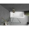 Mexen Next pare-douche à 1 vantail 80 x 150 cm, grille noire, doré brossé - 895-080-000-00-77-55