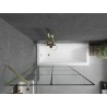 Mexen Next paroi de douche à 1 volet 100 x 150 cm, grille noire, or brossé - 895-100-000-00-77-55