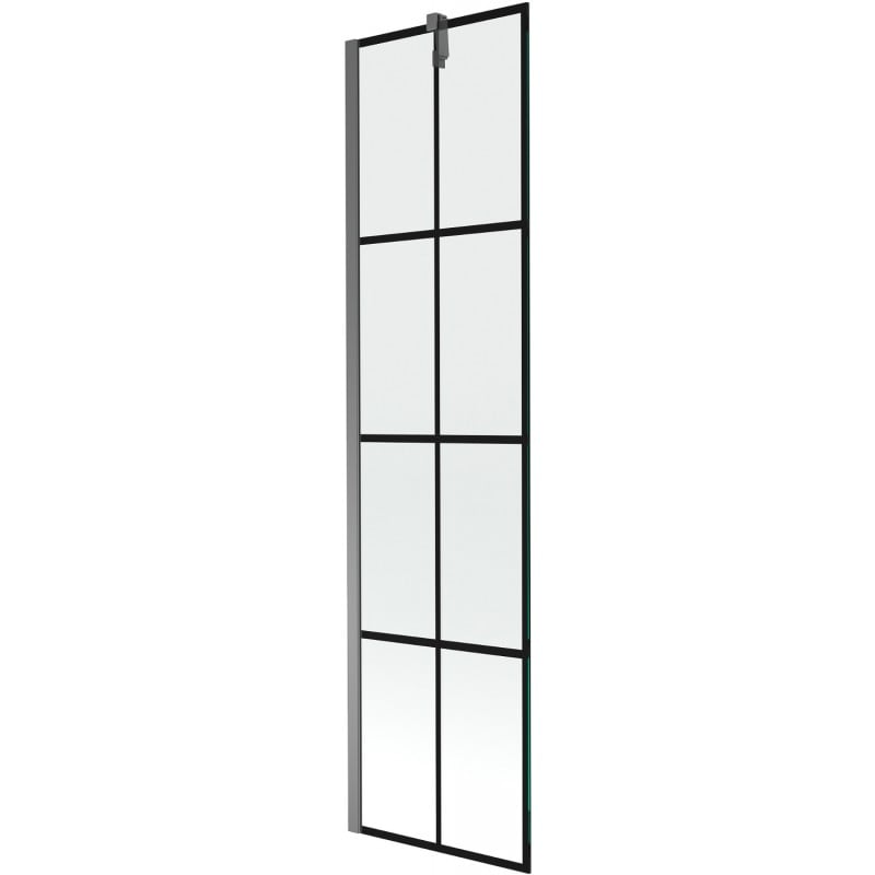 Mexen Next pare-douche 1 volet 50 x 150 cm, grille noire, métal canon - 895-050-000-00-77-95