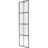 Mexen Next pare-douche 1 volet 50 x 150 cm, grille noire, métal canon - 895-050-000-00-77-95