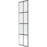 Mexen Next paroi de douche 1-volet 50 x 150 cm, grille noire, nickel brossé - 895-050-000-00-77-97