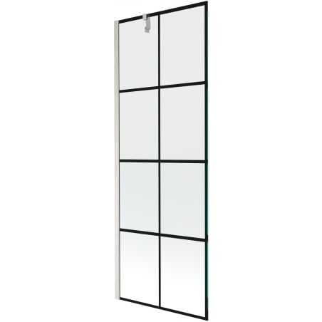 Mexen Next paroi de douche 1 battant 70 x 150 cm, grille noire, nickel brossé - 895-070-000-00-77-97