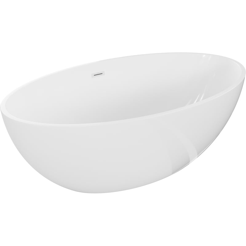 Mexen Nike baignoire autoportante 175 x 100 cm, blanche, trop-plein blanc - 54071751000-20