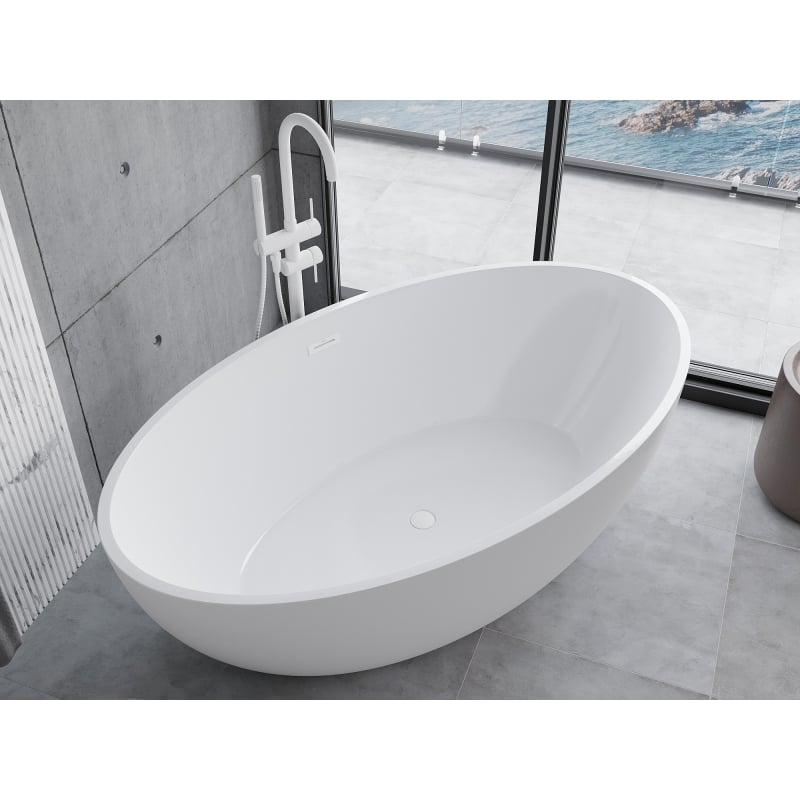 Mexen Nike baignoire autoportante 175 x 100 cm, blanche, trop-plein blanc - 54071751000-20