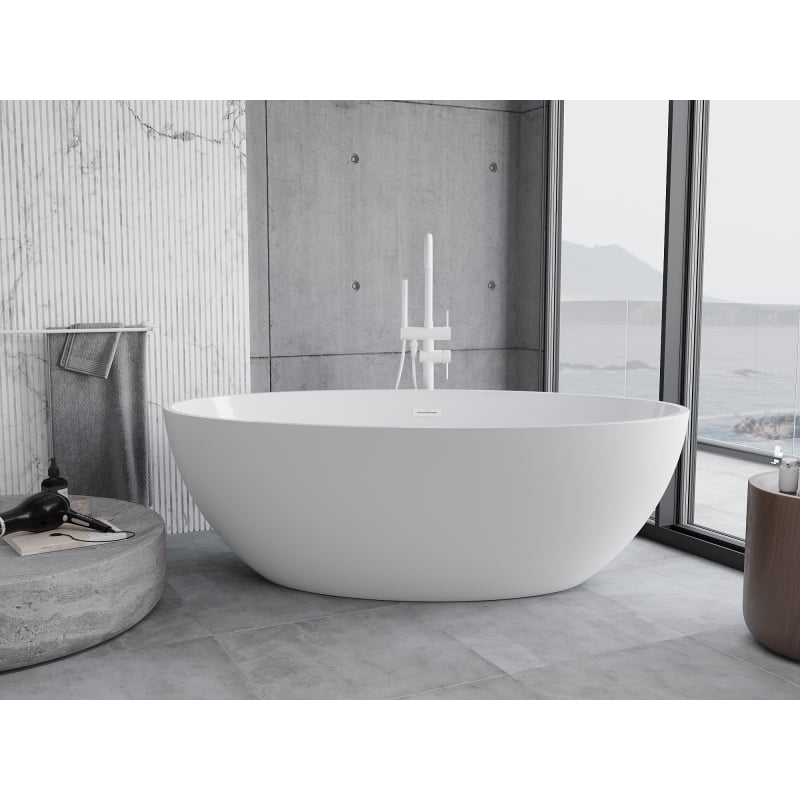 Mexen Nike baignoire autoportante 175 x 100 cm, blanche, trop-plein blanc - 54071751000-20