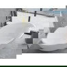 Baignoire autoportante Mexen Nike 175 x 100 cm, blanche, évacuation dorée brossée - 54071751000-55