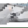 Baignoire mexen Nike autoportante 175 x 100 cm, blanche, écoulement en or rose - 54071751000-60