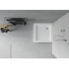 Receveur de douche carré Mexen Rio 80 x 80 cm, blanc - 45108080