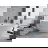 Baignoire autoportante Mexen Nike 175 x 100 cm, blanche, évacuation noire - 54071751000-70