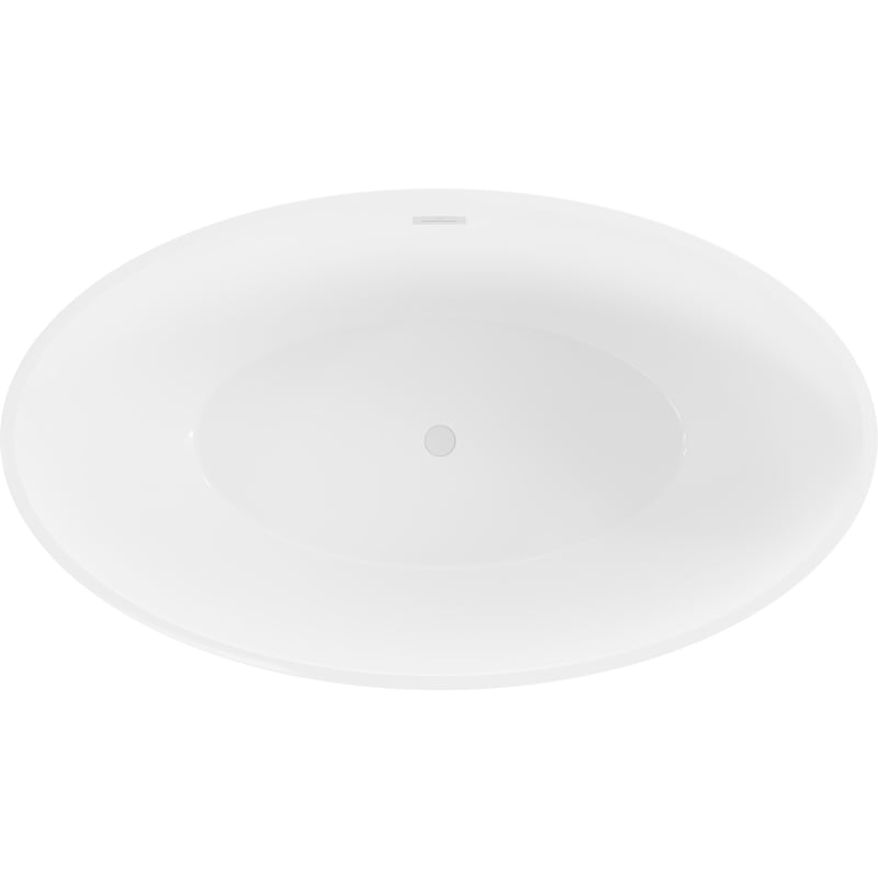 Mexen Nike baignoire autoportante 175 x 100 cm, blanche/noire, trop-plein blanc - 54071751075-20
