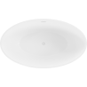 Mexen Nike baignoire autoportante 175 x 100 cm, blanche/noire, trop-plein blanc - 54071751075-20