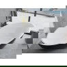 Baignoire autoportante Mexen Nike 175 x 100 cm, blanche/noire, trop-plein en or brossé - 54071751075-55