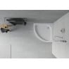 Receveur de douche demi-circulaire Mexen Rio 80 x 80 cm, blanc - 47108080