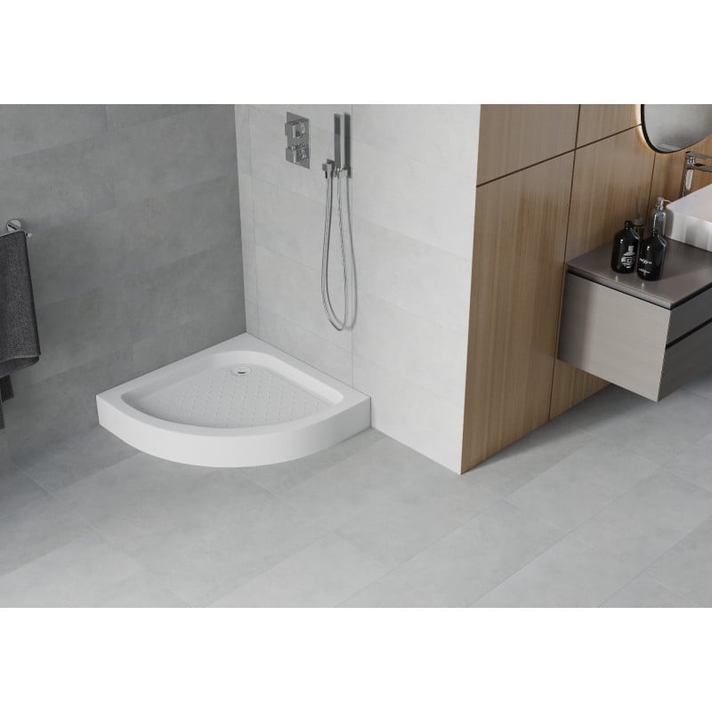 Mexen Rio receveur de douche semi-circulaire 90 x 90 cm, blanc - 47109090