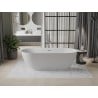 Baignoire Mexen Roxy autoportante 180 x 85 cm, blanche, trop-plein chromé - 51201808500-01