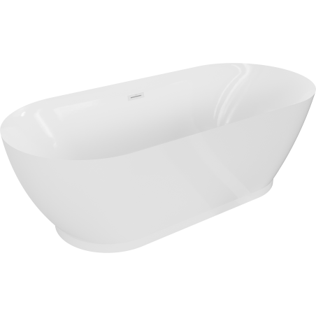 Baignoire Mexen Roxy autoportante 180 x 85 cm, blanche, bonde blanche - 51201808500-20
