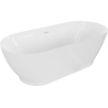 Baignoire Mexen Roxy autoportante 180 x 85 cm, blanche, bonde blanche - 51201808500-20