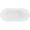 Baignoire Mexen Roxy autoportante 180 x 85 cm, blanche, bonde blanche - 51201808500-20