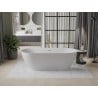 Baignoire autoportante Mexen Roxy 180 x 85 cm, blanche, trop plein doré - 51201808500-50