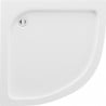 Receveur de douche demi-circulaire Mexen Rio 80 x 80 cm, blanc - 47108080