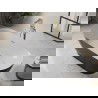 Baignoire autoportante Mexen Roxy 180 x 85 cm, blanche/noire, évacuation en or brossé - 51201808575-55