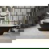 Baignoire Mexen Roxy autoportante 180 x 85 cm, blanche/noire, évacuation dorée - 51201808575-50