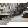 Baignoire Mexen Roxy autoportante 180 x 85 cm, blanche/noire, évacuation chromée - 51201808575-01