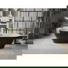 Baignoire Mexen Roxy autoportante 180 x 85 cm, blanche/noire, trop-plein noir - 51201808575-70