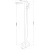 Mexen Urano robinet de lavabo autoportant, doré - 75234-50