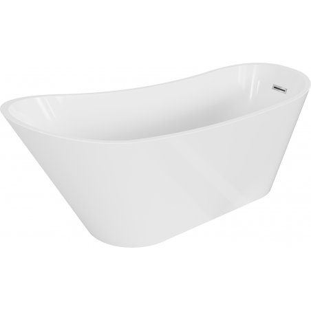 Mexen Alta baignoire autoportante 170 x 75 cm, blanche, trop-plein en chrome - 52141707500-01