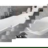 Mexen Alta baignoire autoportante 170 x 75 cm, blanche, trop-plein en chrome - 52141707500-01
