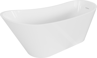 Baignoire Mexen Alta autoportante 170 x 75 cm, blanche, avec trop-plein blanc - 52141707500-20