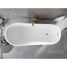Mexen Alta baignoire autoportante 170 x 75 cm, blanche, trop-plein doré - 52141707500-50
