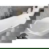 Baignoire Mexen Alta autoportante 170 x 75 cm, blanche, évacuation en or brossé - 52141707500-55