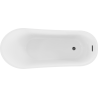 Mexen Alta baignoire autoportante 170 x 75 cm, blanche, trop-plein noir - 52141707500-70