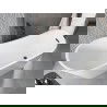 Baignoire Mexen Alta indépendante 170 x 75 cm, blanche, trop-plein noir - 52141707500-70