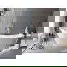 Baignoire Mexen Alta autoportante 170 x 75 cm, blanche, trop-plein en nickel brossé - 52141707500-97