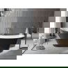 Baignoire Mexen Alta autoportante 170 x 75 cm, blanche/noire, bonde chromée - 52141707575-01